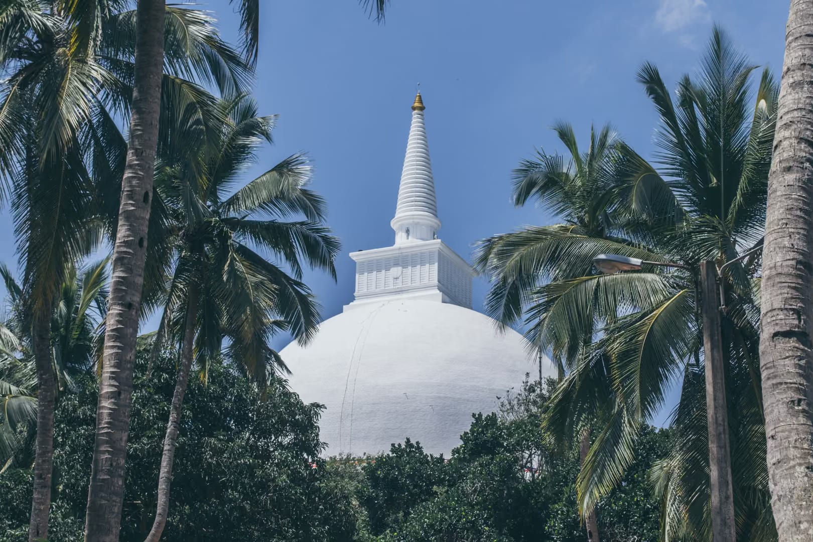 Sacred dagoba and ancient capital of Anuradhapura, Sri Lanka